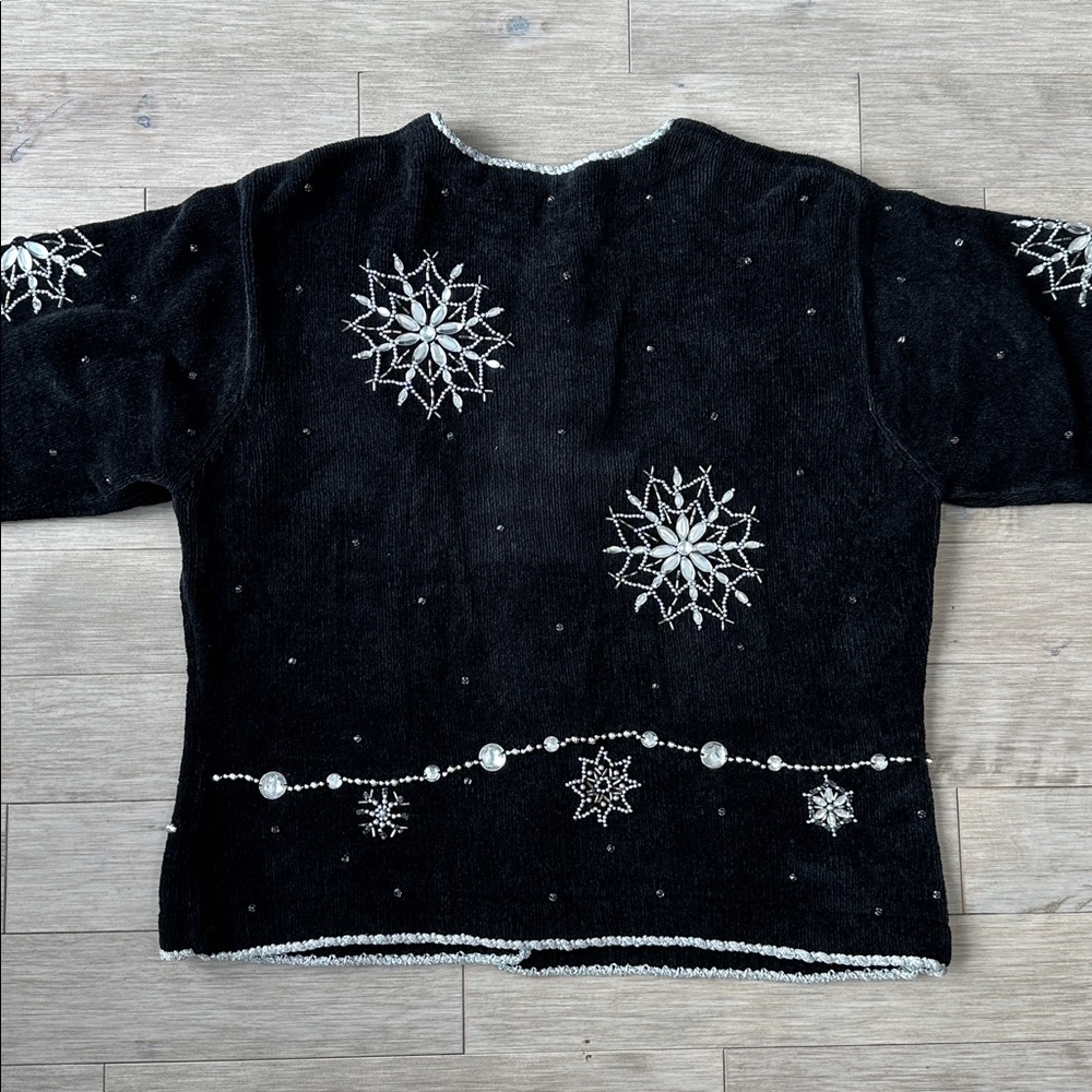 Vintage Christopher Radko Embellished Jacket Ramie/Cotton Medium - Picture 4 of 9